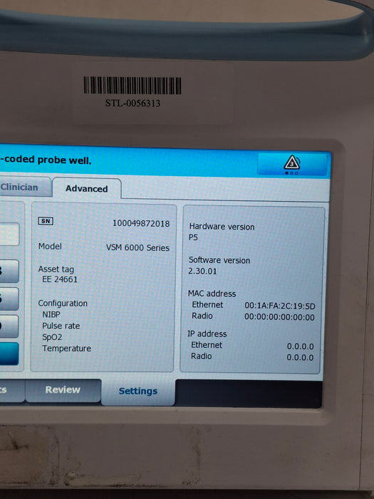 Welch Allyn Connex 6000 Series Vital Signs Monitor