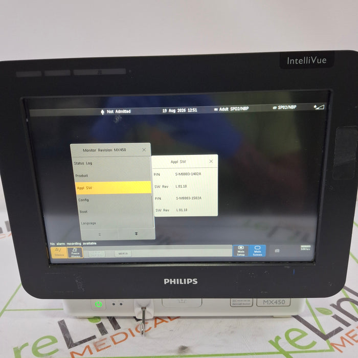 Philips MX450 Portable/Bedside Patient Monitor