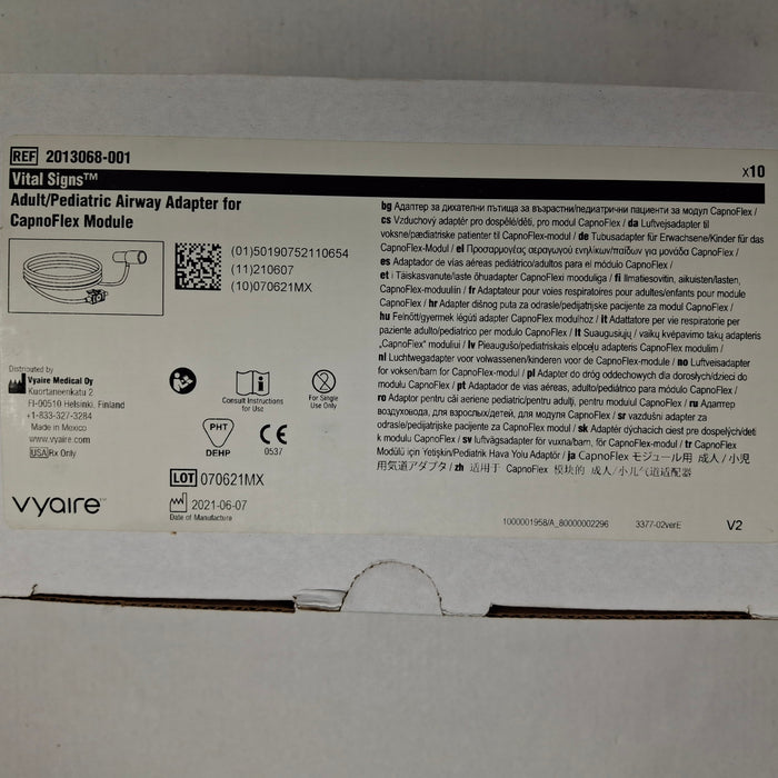 Vyaire Medical 2013068-001 Adult/Pediatric Airway Adapter for CapnoFlex Module