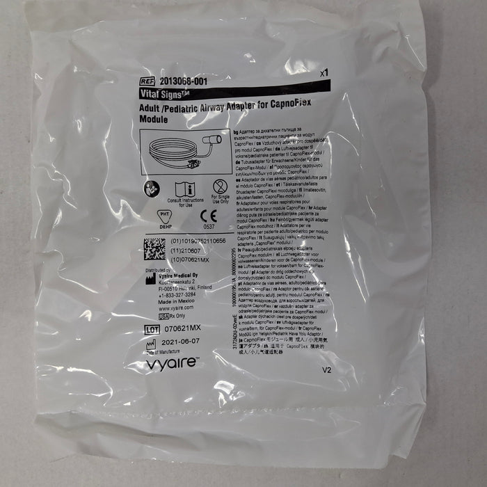 Vyaire Medical 2013068-001 Adult/Pediatric Airway Adapter for CapnoFlex Module
