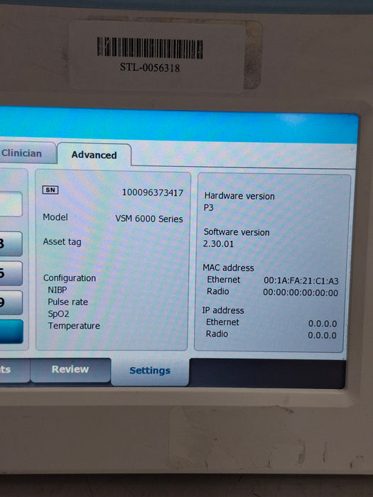 Welch Allyn Connex 6000 Series Vital Signs Monitor