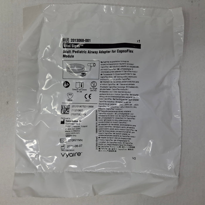 Vyaire Medical 2013068-001 Adult/Pediatric Airway Adapter for CapnoFlex Module