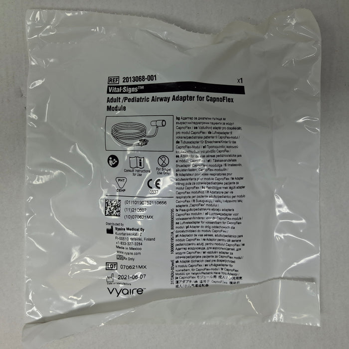 Vyaire Medical 2013068-001 Adult/Pediatric Airway Adapter for CapnoFlex Module