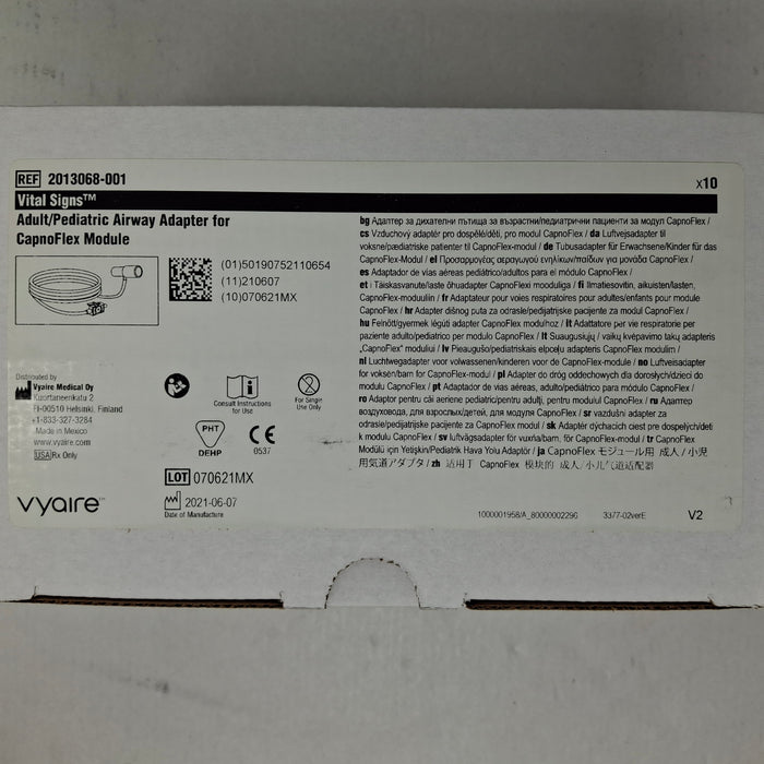 Vyaire Medical 2013068-001 Adult/Pediatric Airway Adapter for CapnoFlex Module