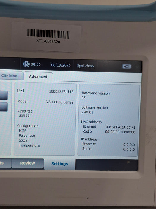 Welch Allyn Connex 6000 Series Vital Signs Monitor