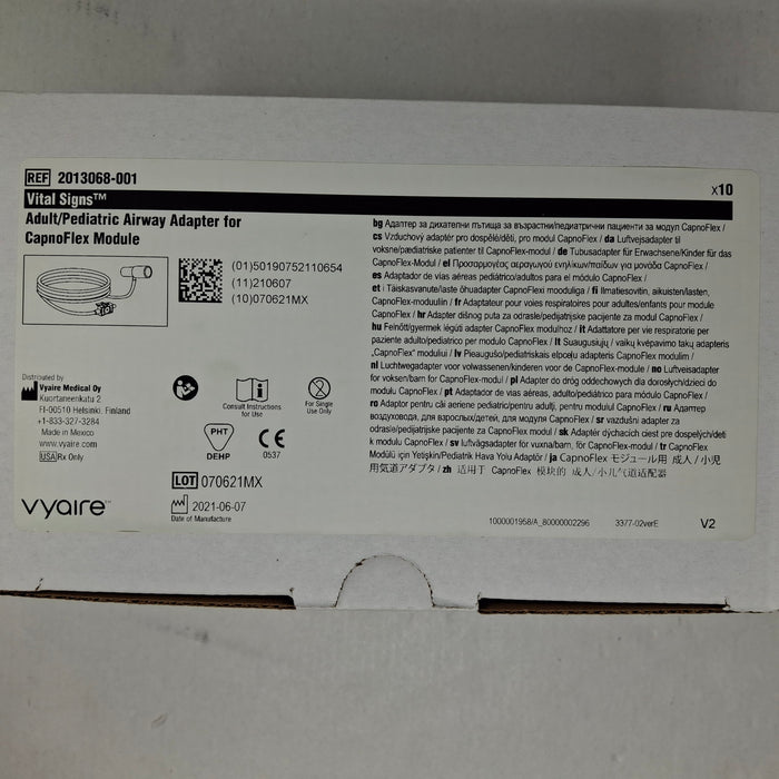Vyaire Medical 2013068-001 Adult/Pediatric Airway Adapter for CapnoFlex Module