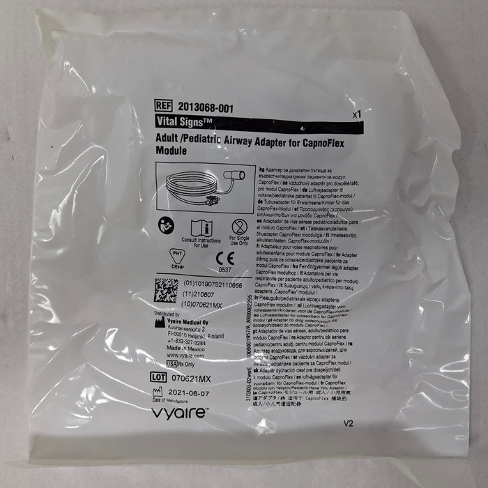 Vyaire Medical 2013068-001 Adult/Pediatric Airway Adapter for CapnoFlex Module