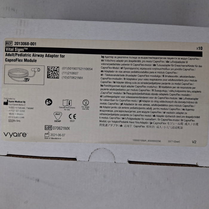 Vyaire Medical 2013068-001 Adult/Pediatric Airway Adapter for CapnoFlex Module