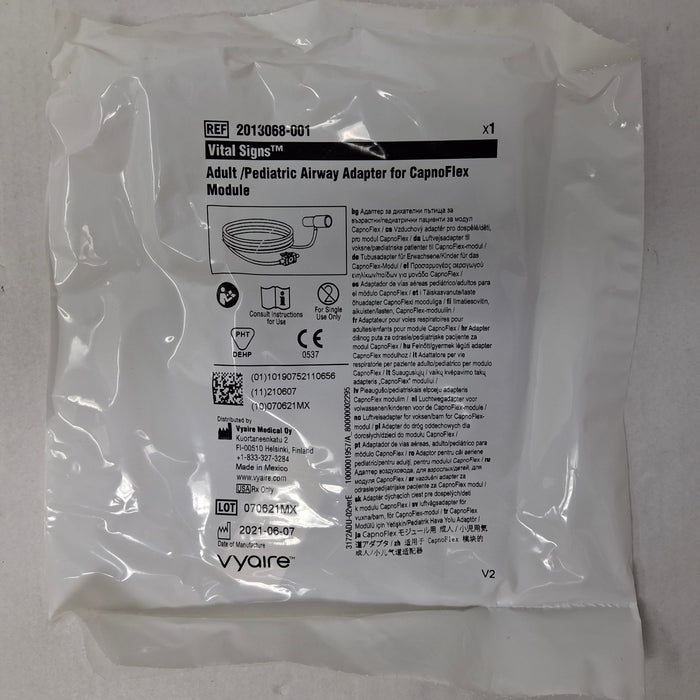Vyaire Medical 2013068-001 Adult/Pediatric Airway Adapter for CapnoFlex Module