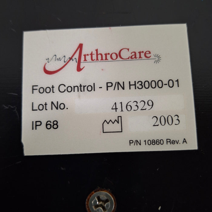 ArthroCare Corporation Footswitch Foot Pedal