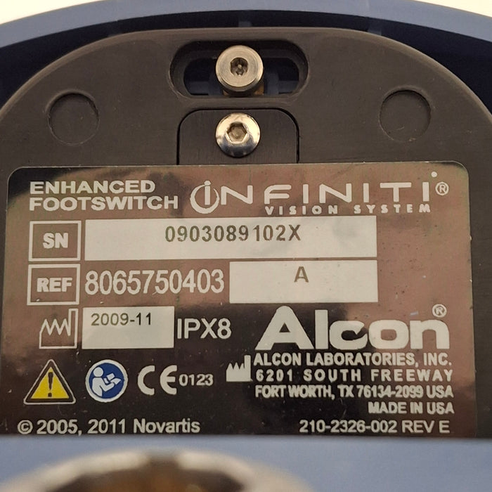 Alcon Laboratories Inc 8065750403 Infiniti Enhanced Footswitch