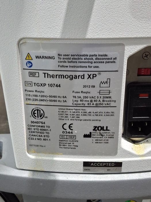 Zoll Thermogard XP Temperature Management System