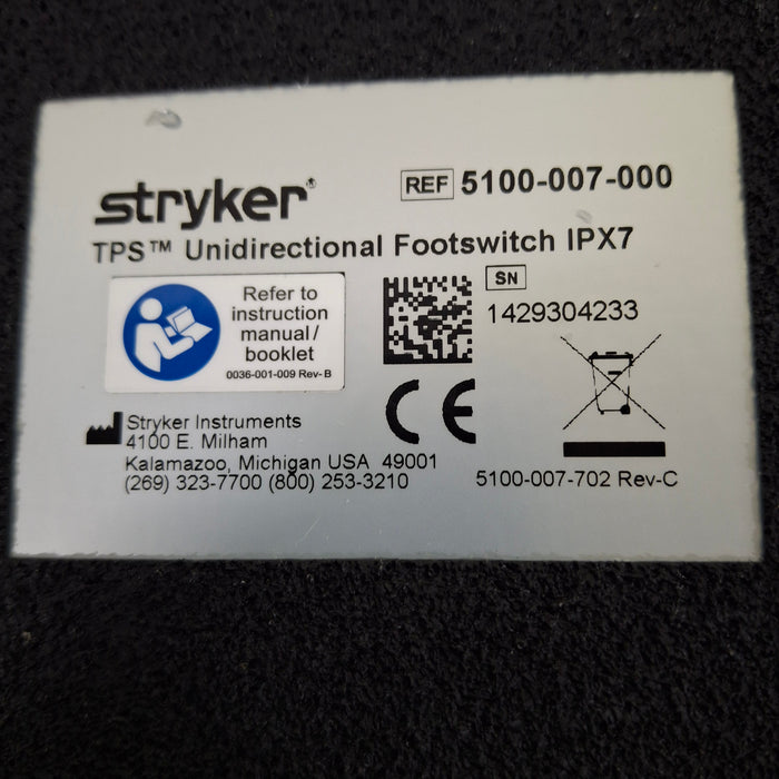 Stryker TPS 5100-7 Footswitch