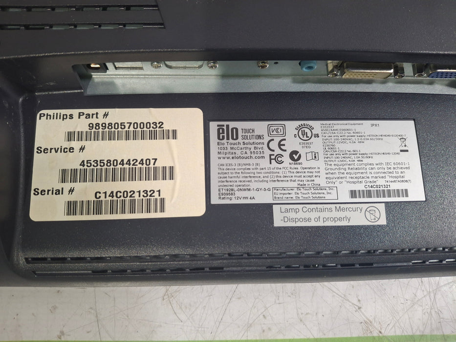 Elo Touch Solutions ET1928L Touch Screen Monitor