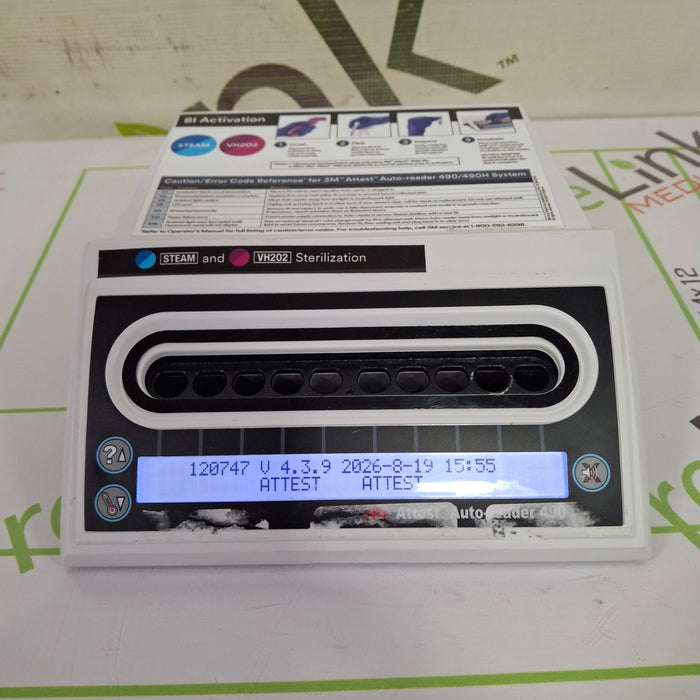 3M Attest Auto-Reader 490 VH202 Sterilization