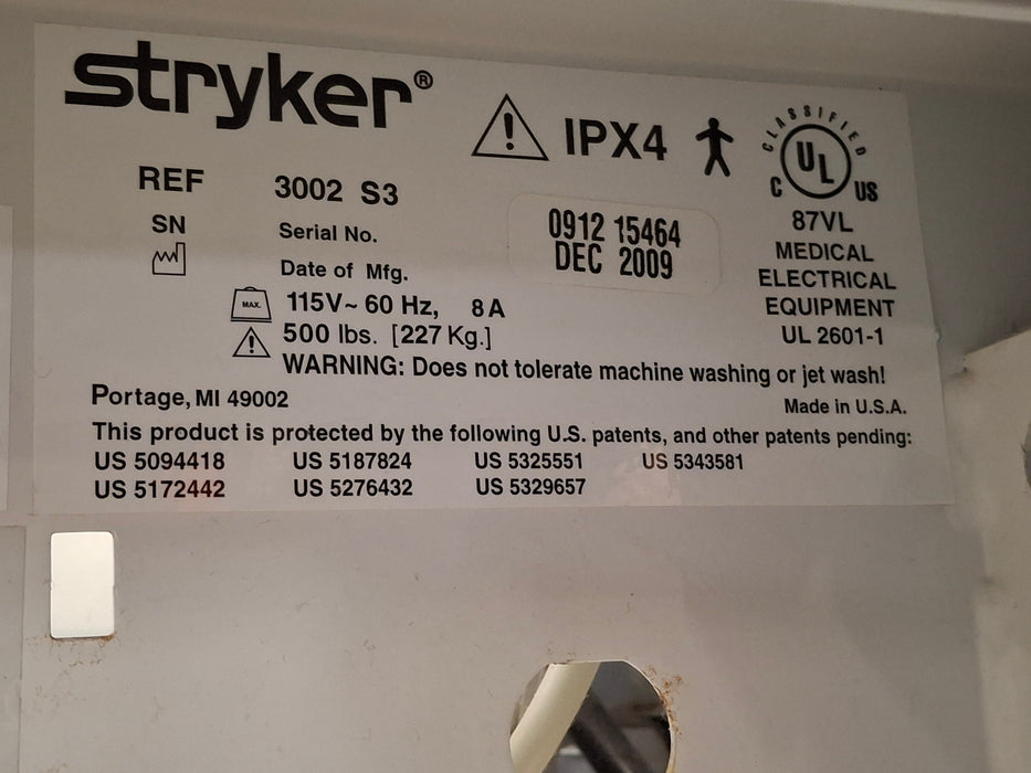 Stryker Secure III 3002 Hospital Bed