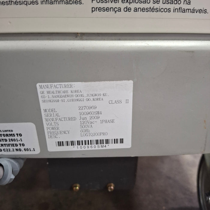 GE Healthcare Logiq 200 PRO Ultrasound