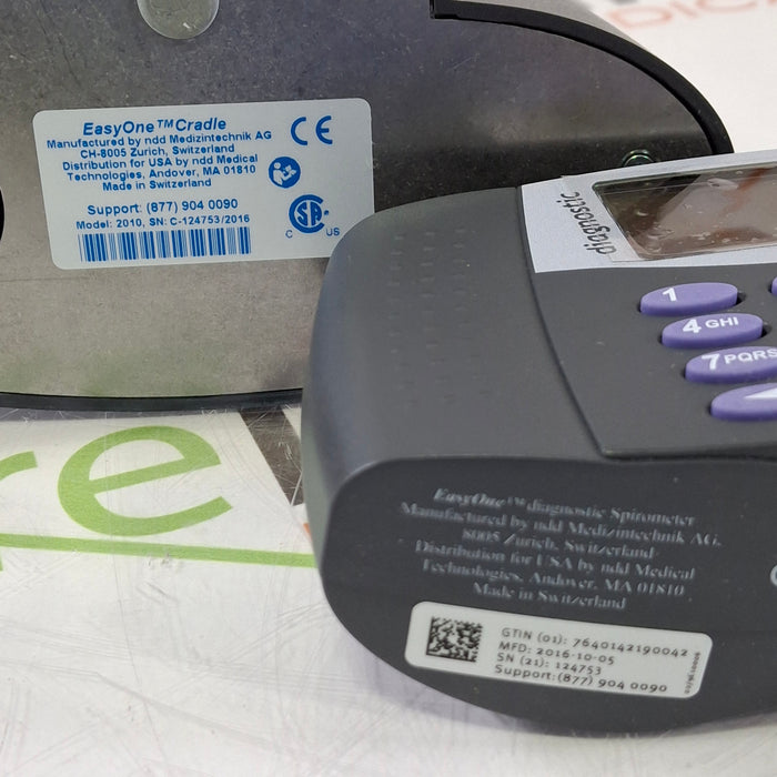 NDD Medical Technologies Inc EasyOne Plus 2001 Diagnostic Spirometry System