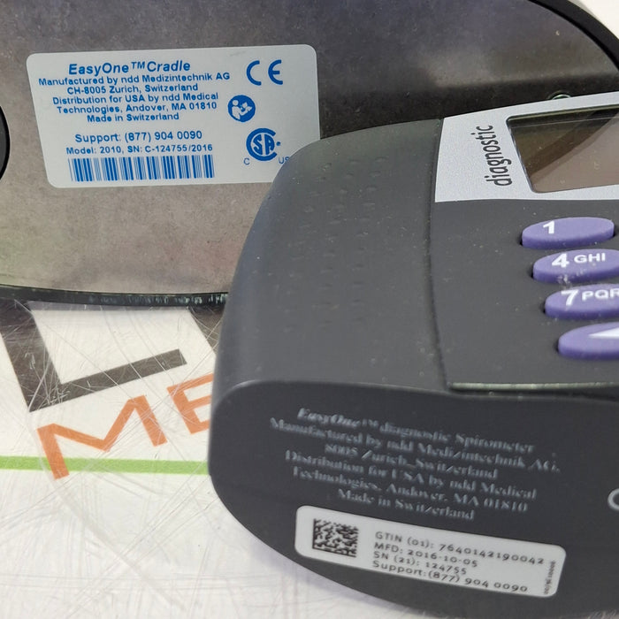 NDD Medical Technologies Inc EasyOne Plus 2001 Diagnostic Spirometry System