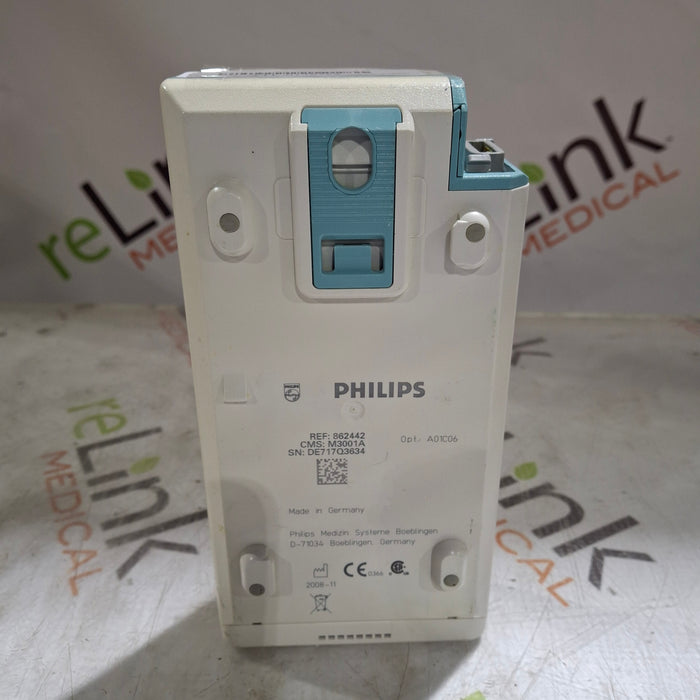 Philips M3001A-A01C06 Fast SpO2, NIBP, ECG, Temp, IBP MMS Module