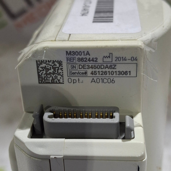 Philips M3001A-A01C06 Fast SpO2, NIBP, ECG, Temp, IBP MMS Module
