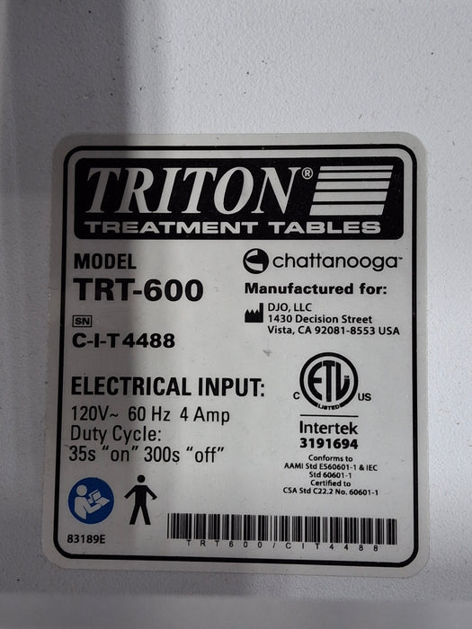 Chattanooga Group TRT-600 Triton DTS Traction Table
