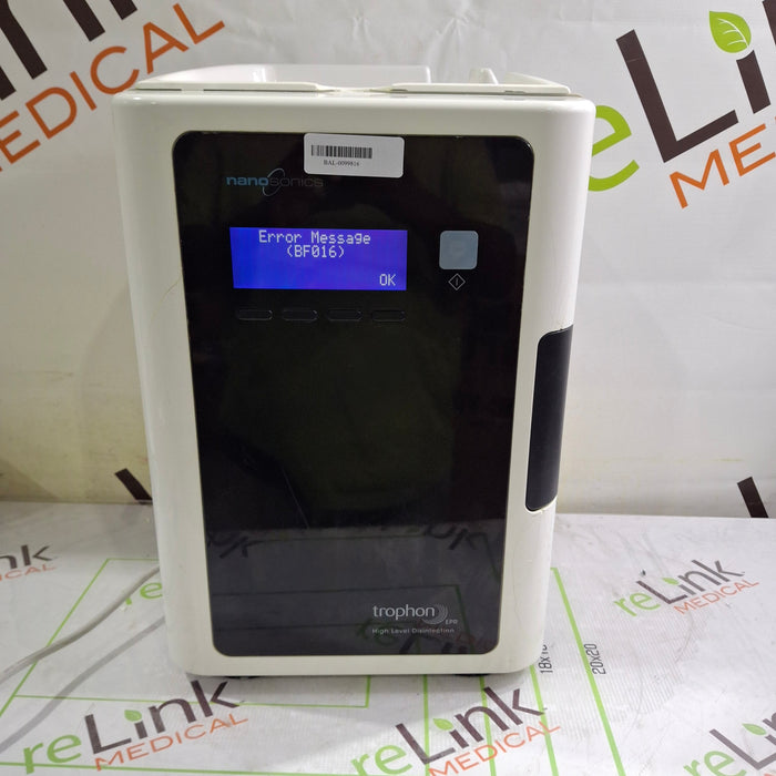NanoSonics Trophon EPR High Level Disinfection
