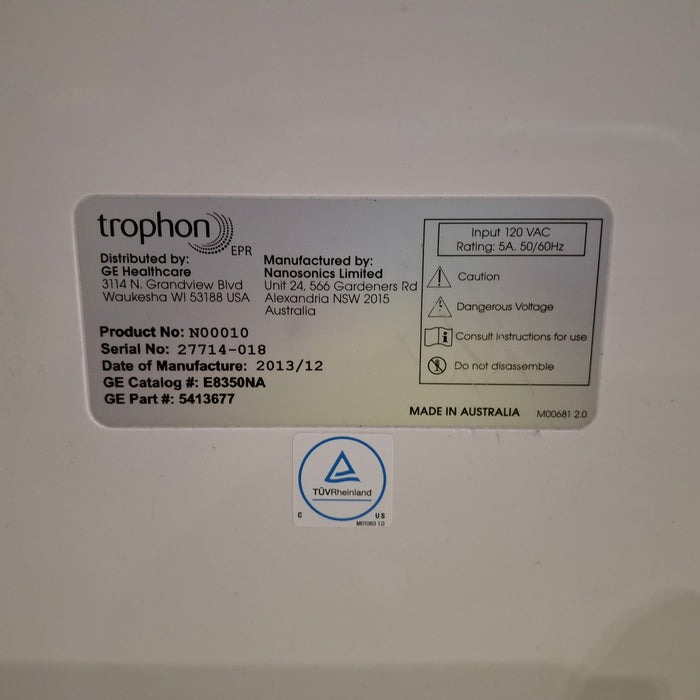 NanoSonics Trophon EPR High Level Disinfection