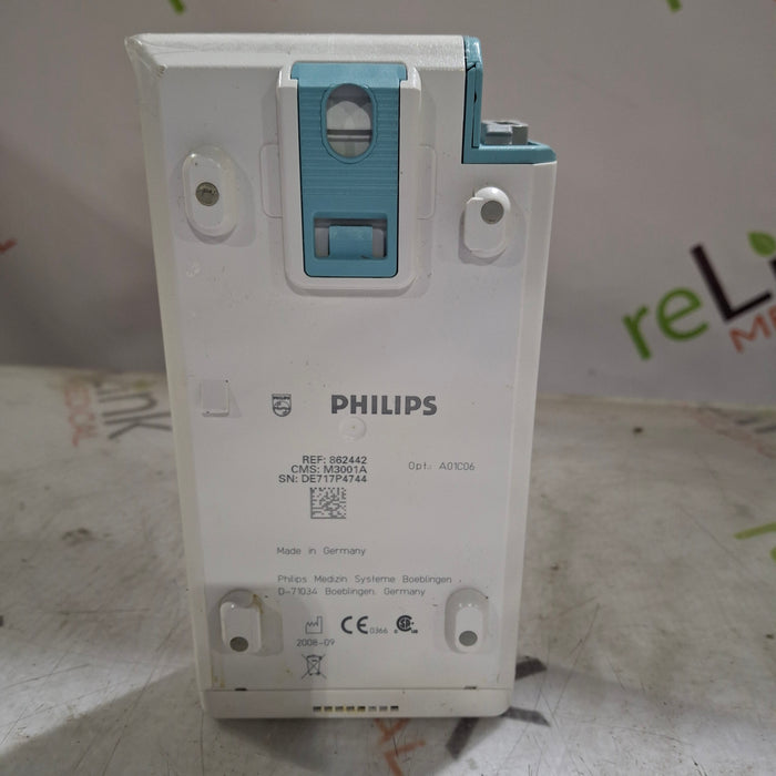 Philips M3001A-A01C06 Fast SpO2, NIBP, ECG, Temp, IBP MMS Module