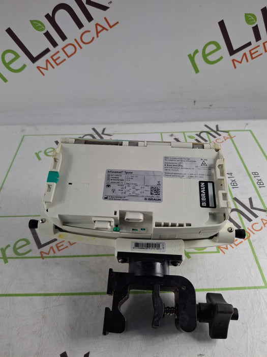 B. Braun Infusomat Space w/Pole Clamp & AC Adapter Infusion Pump