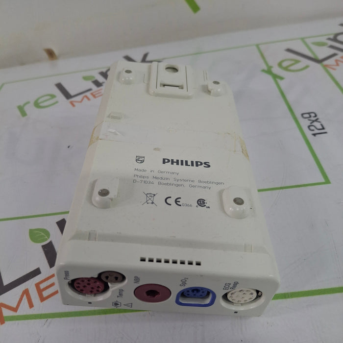 Philips M3001A-A04C06C12 OxiMax SpO2, NIBP, 12 Lead ECG, Temp, IBP MMS Module