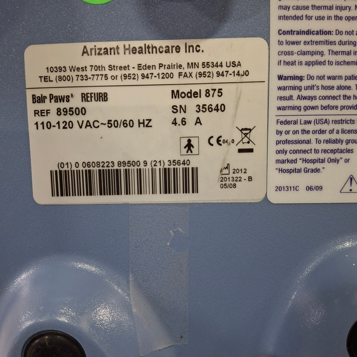3M Bair Paws 875 Patient Warmer