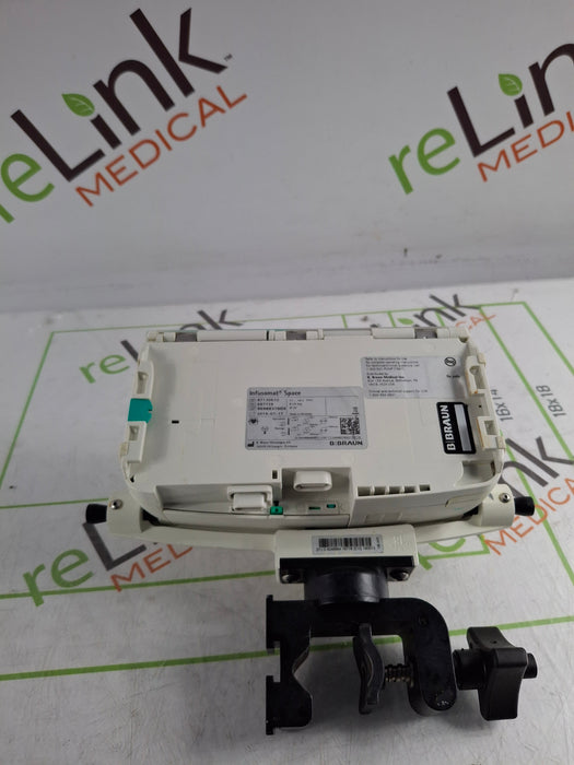 B. Braun Infusomat Space w/Pole Clamp & AC Adapter Infusion Pump