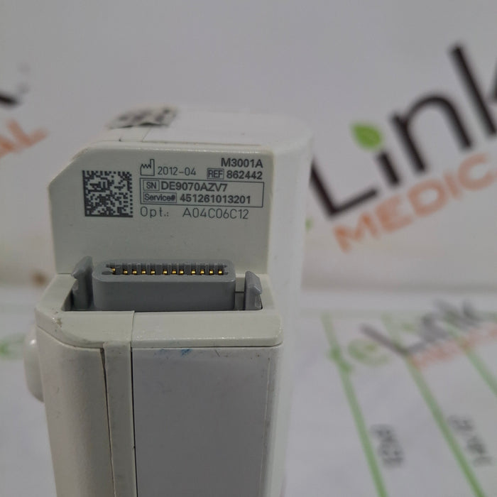 Philips M3001A-A04C06C12 OxiMax SpO2, NIBP, 12 Lead ECG, Temp, IBP MMS Module
