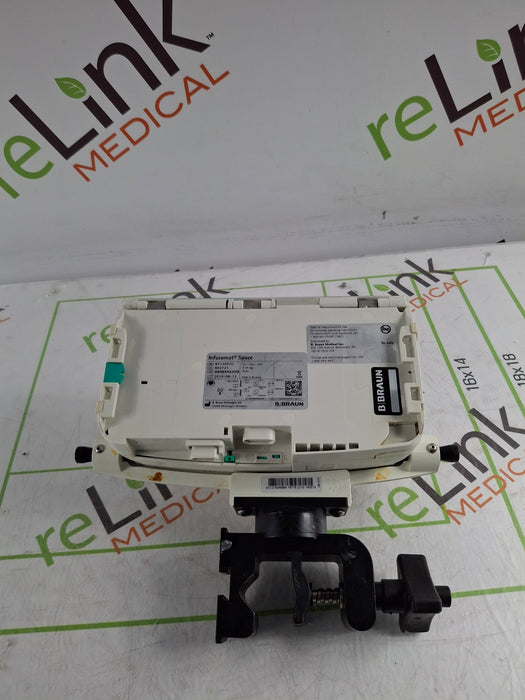 B. Braun Infusomat Space w/Pole Clamp & AC Adapter Infusion Pump