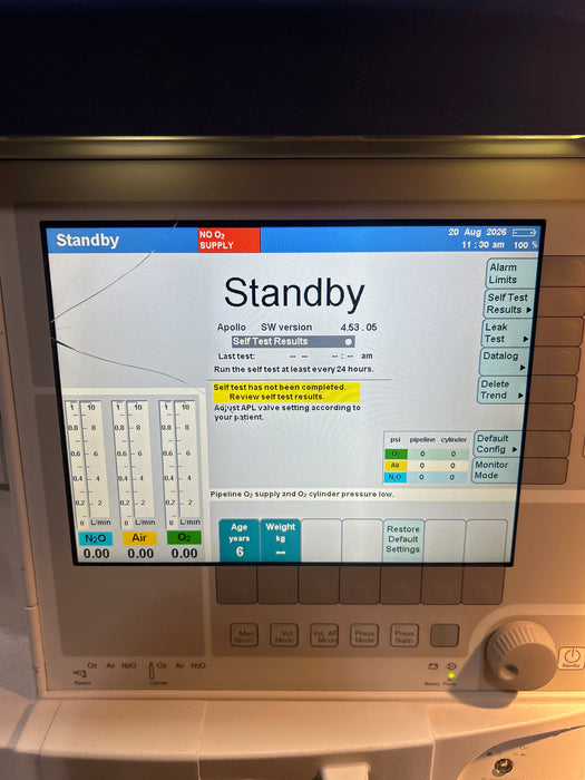 Draeger Medical Apollo Anesthesia Machine