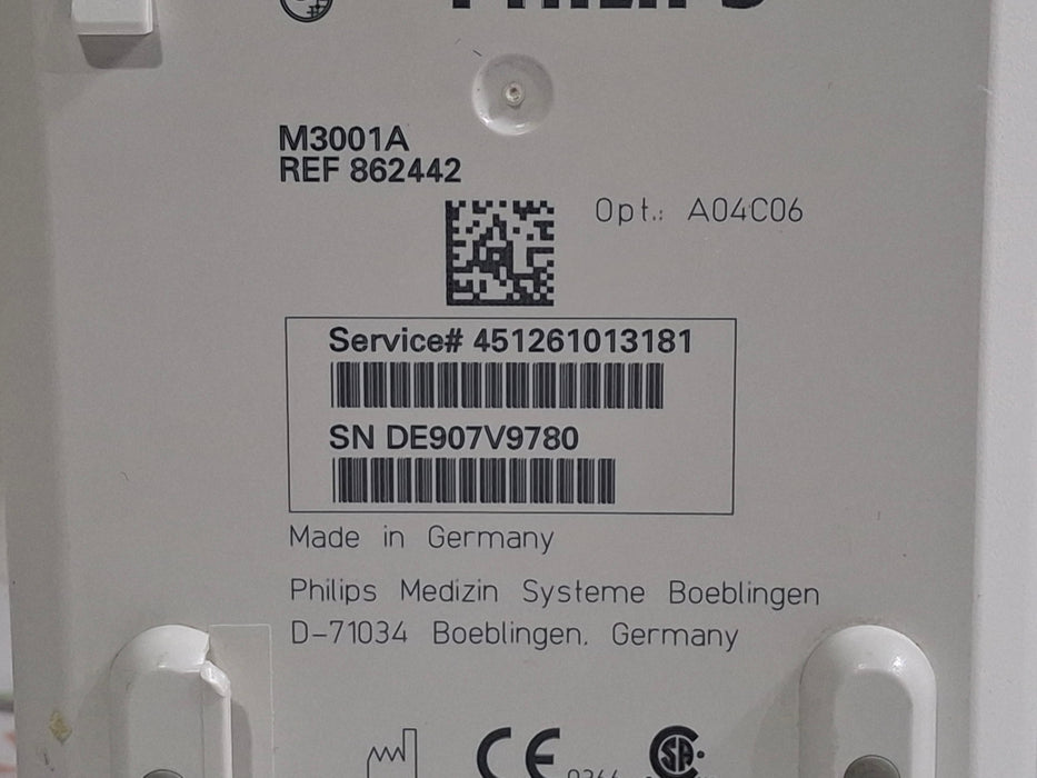 Philips M3001A-A04C06 OxiMax SpO2, NIBP, ECG, Temp, IBP MMS Module