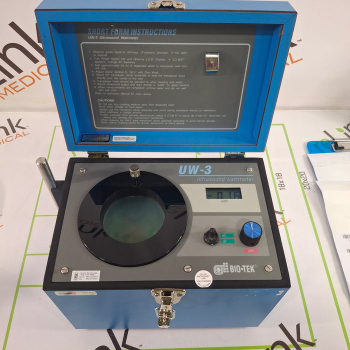 Bio-Tek Instruments UW-3 Ultrasound Wattmeter