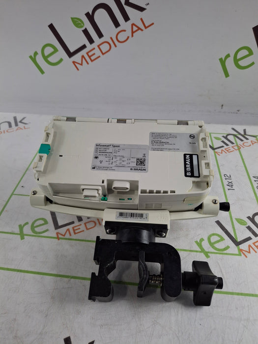 B. Braun Infusomat Space w/Pole Clamp Infusion Pump