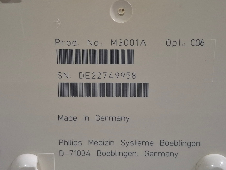 Philips M3001A-C06 Fast SpO2, NIBP, ECG, Temp, IBP MMS Module