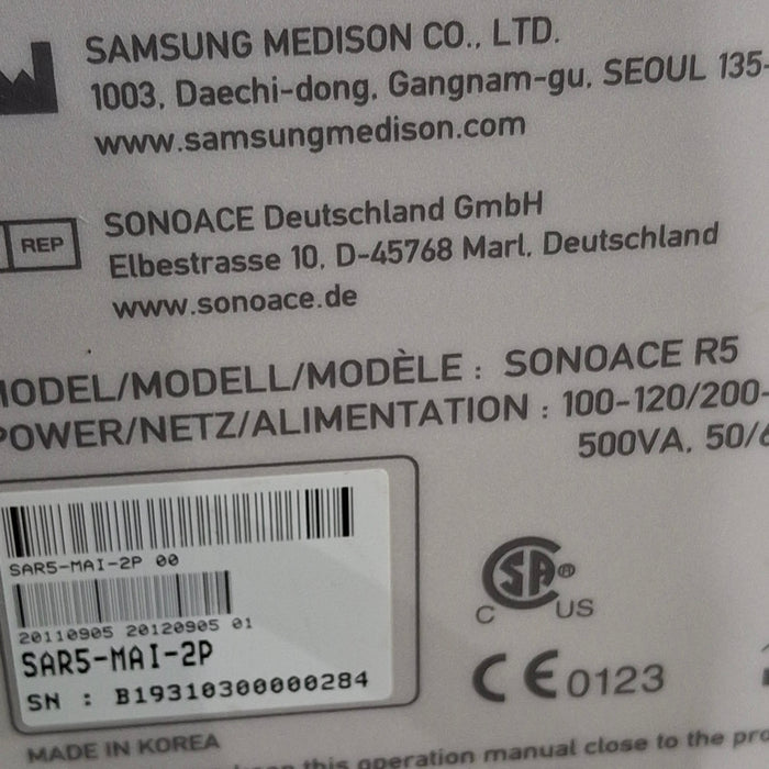 Samsung Medison Co. Sonoace R5 Ultrasound System
