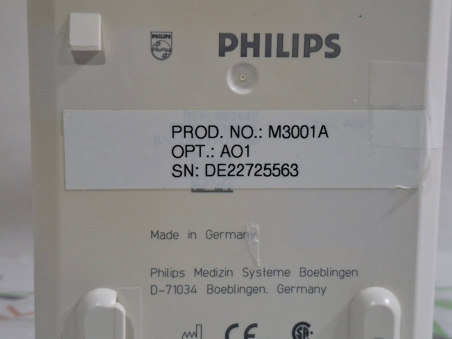 Philips M3001A-A01 Fast SpO2, NIBP, ECG MMS Module