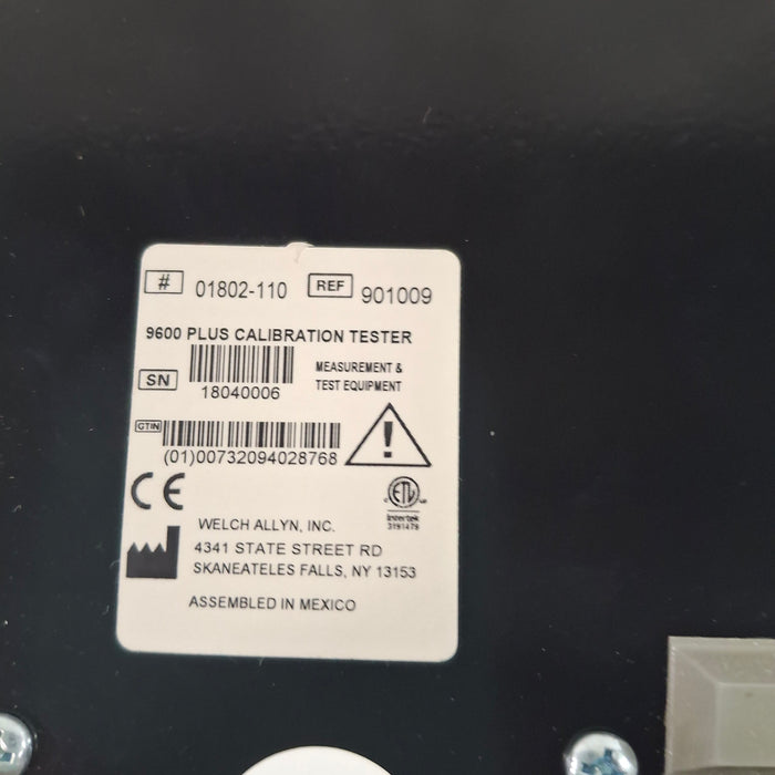 Welch Allyn 9600 Plus Calibration Tester