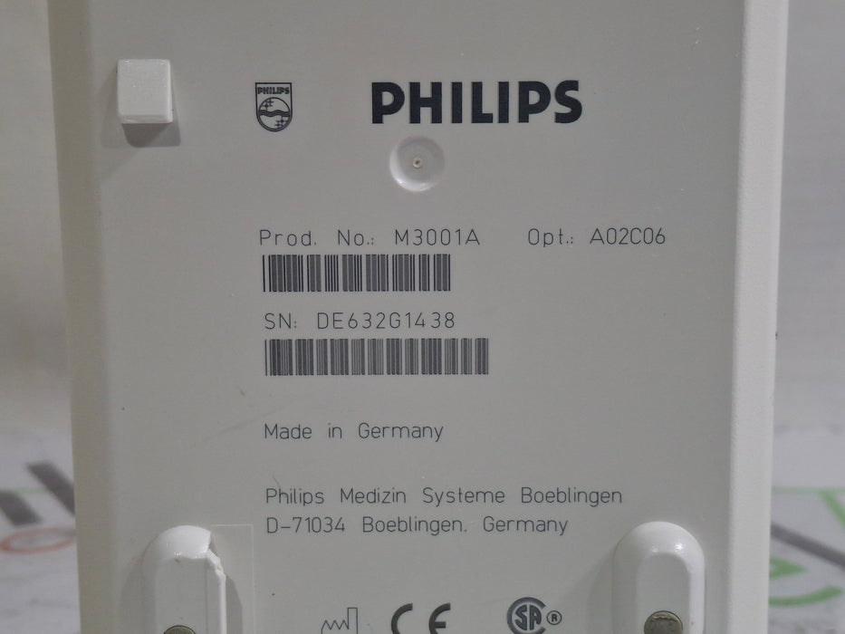 Philips M3001A-A02C06 OxiMax SpO2, NIBP, ECG, Temp, IBP MMS Module