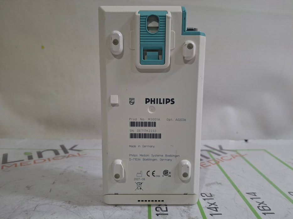 Philips M3001A-A02C06 OxiMax SpO2, NIBP, ECG, Temp, IBP MMS Module