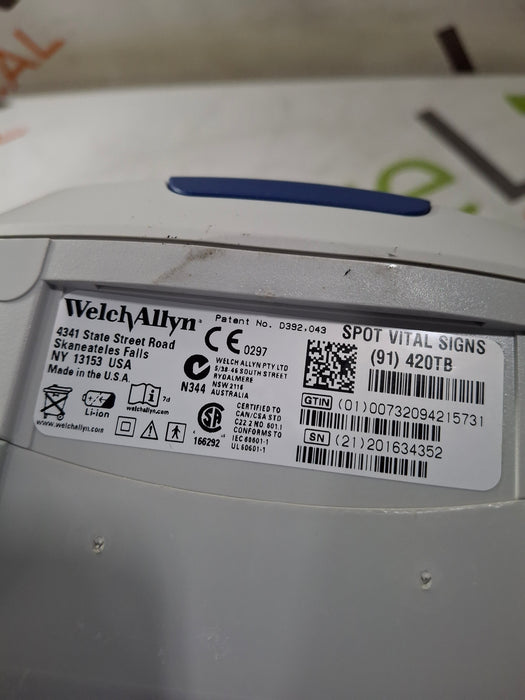 Welch Allyn Spot 420 - NIBP, Temp Vital Signs Monitor
