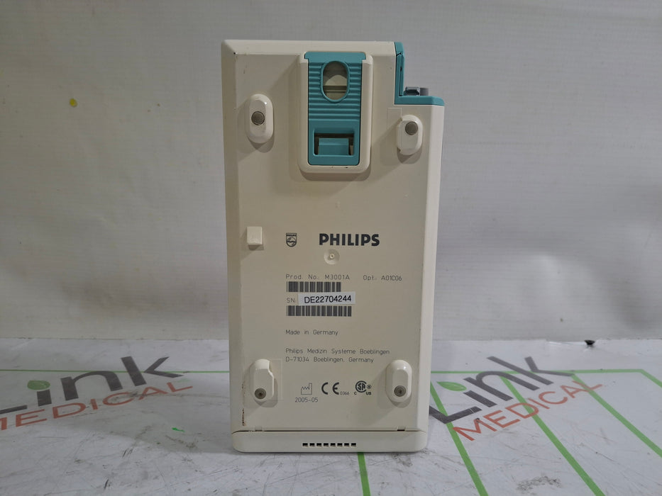 Philips M3001A-A01C06 Fast SpO2, NIBP, ECG, Temp, IBP MMS Module