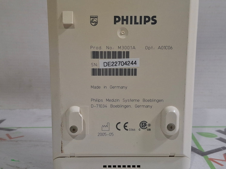 Philips M3001A-A01C06 Fast SpO2, NIBP, ECG, Temp, IBP MMS Module