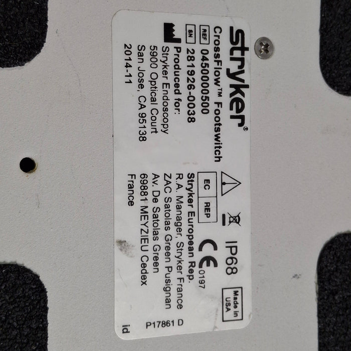 Stryker Crossflow Foot Switch