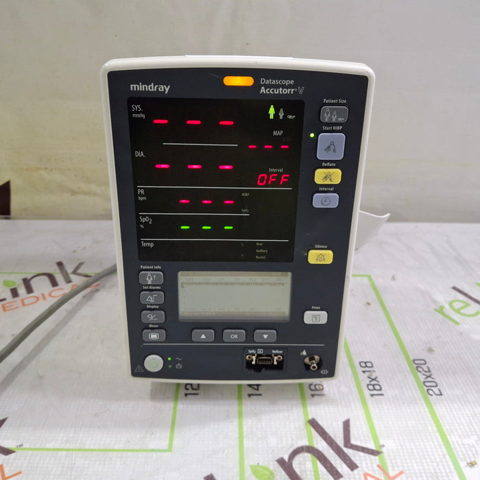 Mindray Datascope Accutorr V Vital Signs Monitor